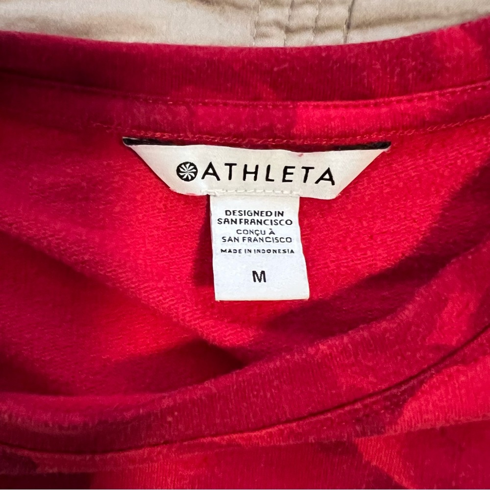 Athleta Red floral Sweater - Picture 2 of 4